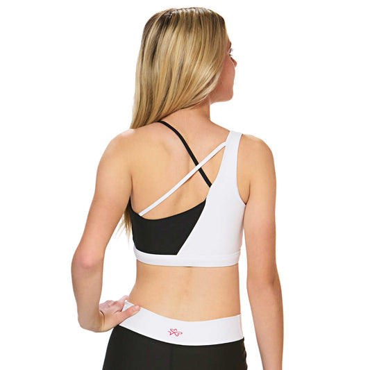 Ava Sports Bra - Black and White