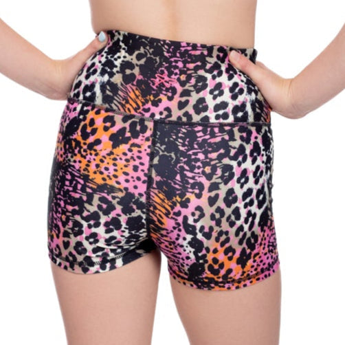 Vitality Compression Shorts - Lush Leopard