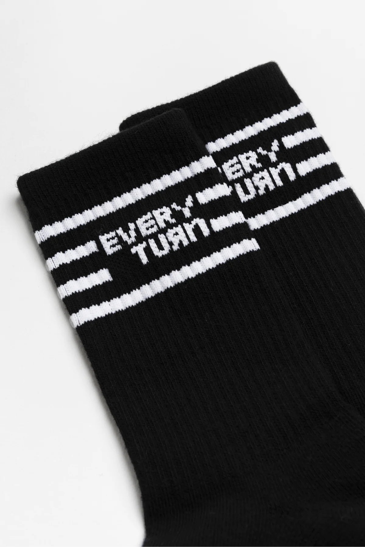 Crew Socks | Black + White