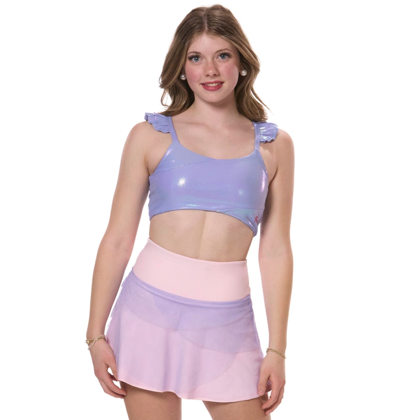 Asymmetrical Flutter Top - Lavender Luster
