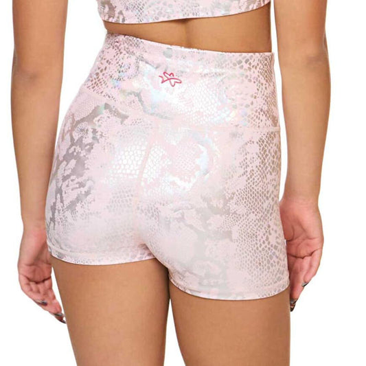 Vitality Compression Shorts - Pink Snake