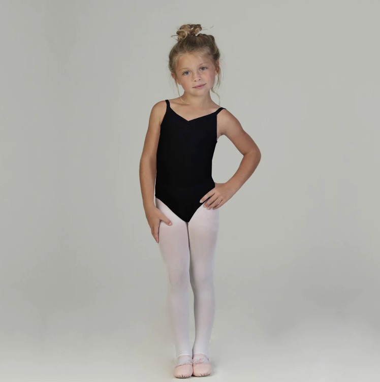 Bullet Pointe | Children's Pinch-Front Leotard | Black