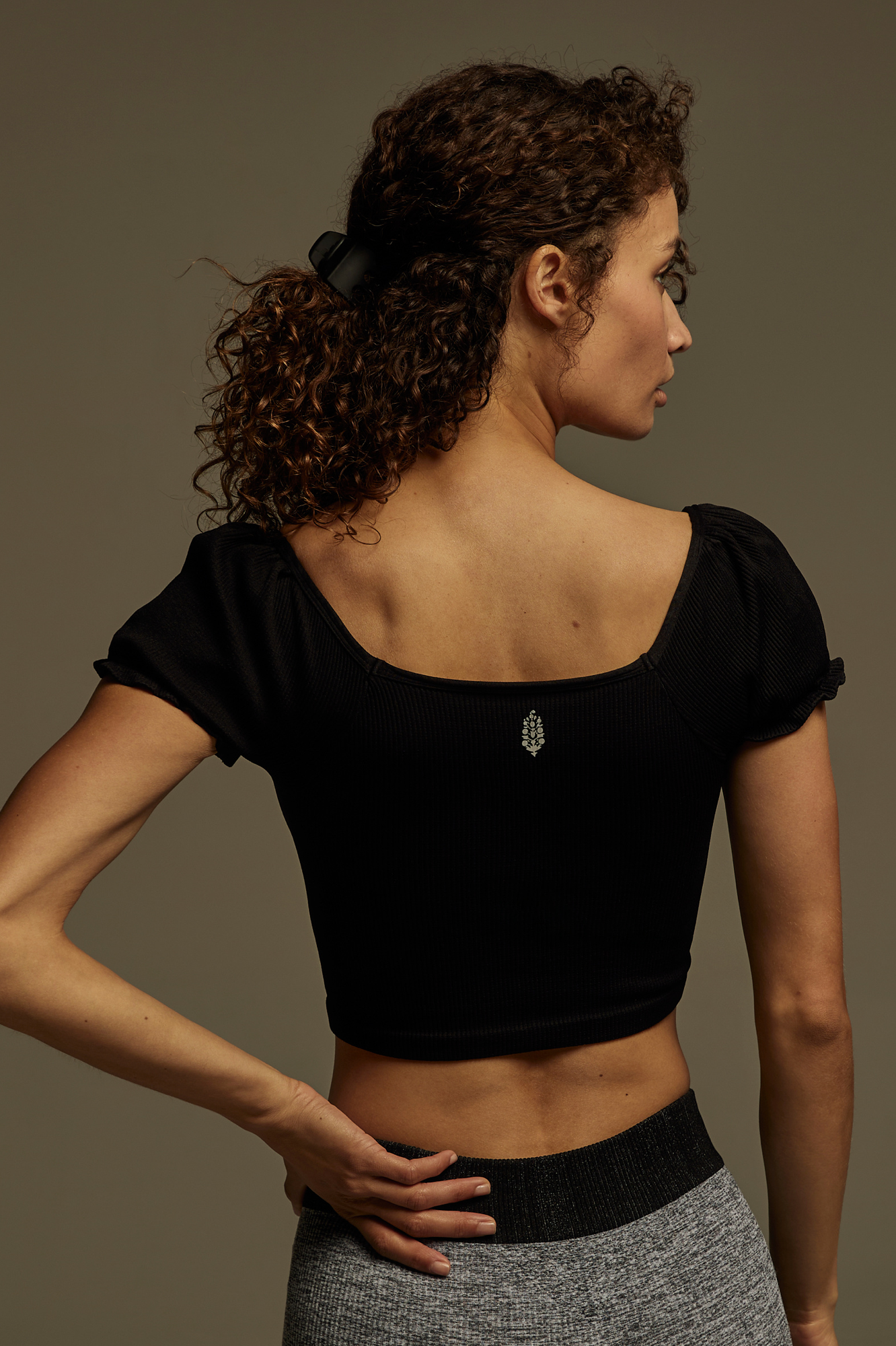 Free People Movement | Happiness Runs Crop | Black