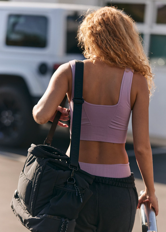 Free People Movement | Square Neck Good Karma Bra | Vanilla Fig