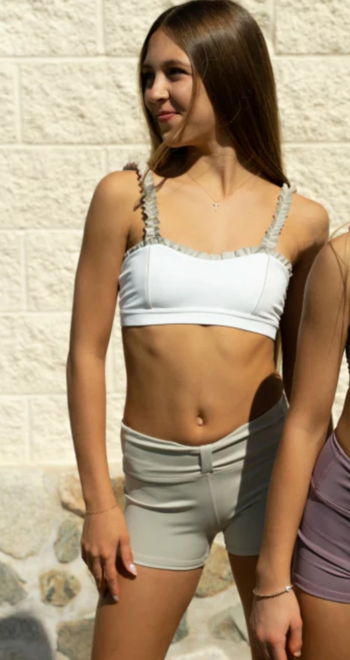 Honeycut | Lily Top | Bone + White