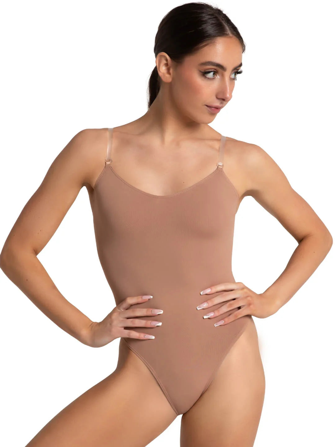 Capezio | Camisole Leotard with Clear Transition Straps