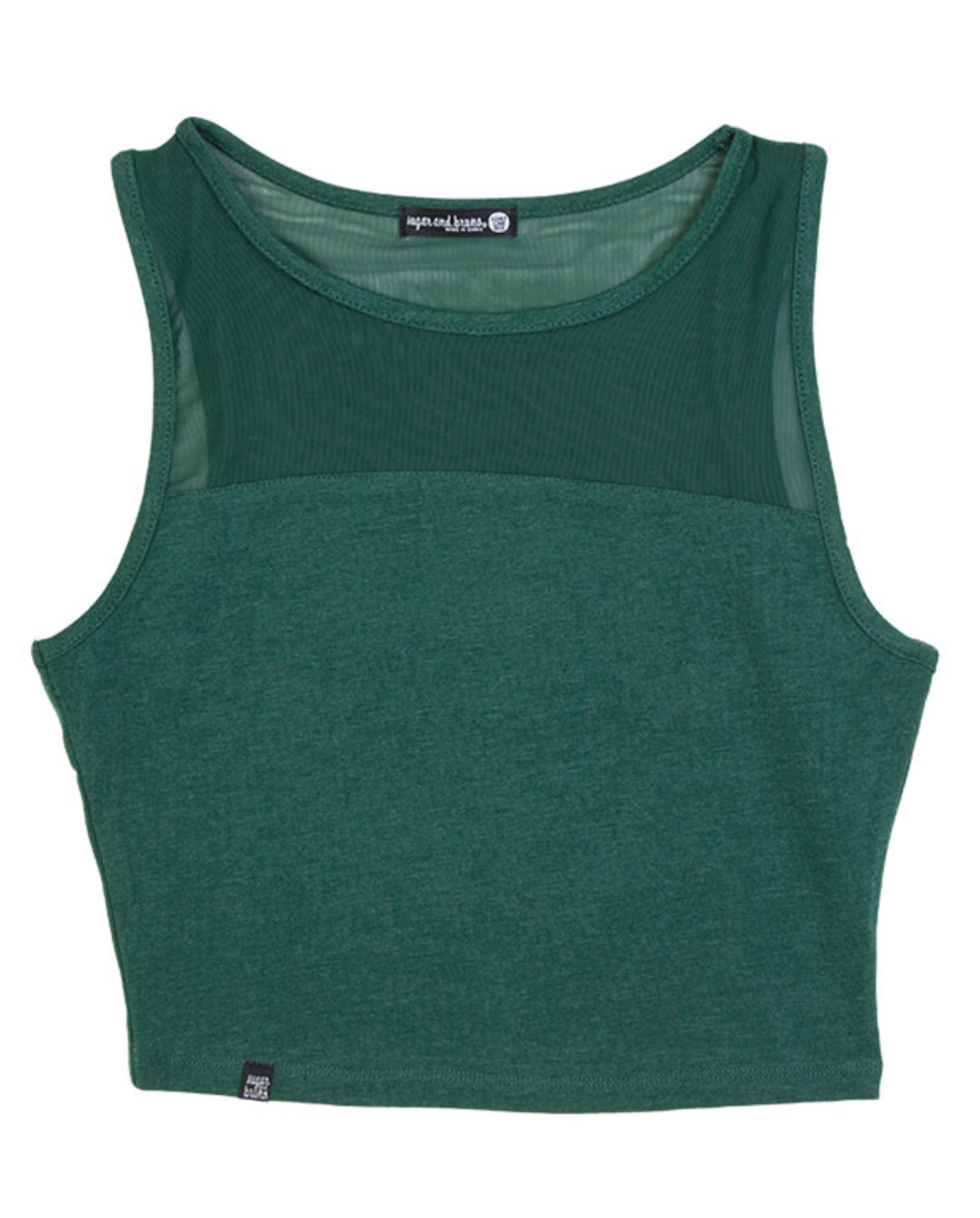 Sugar and Bruno | Mesh Top Tank | Spruce