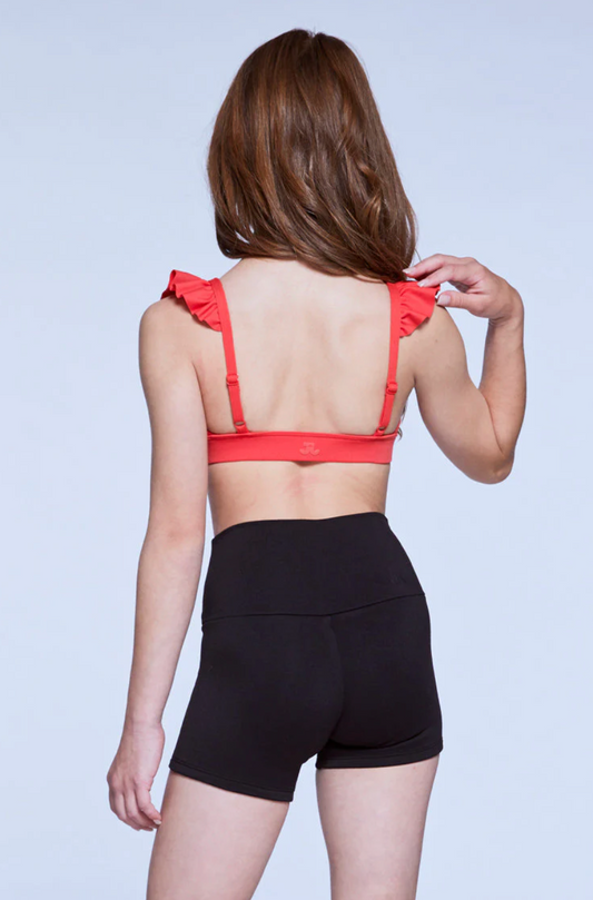 Jo + Jax | Children's Ruffled Up Top | Candy Apple