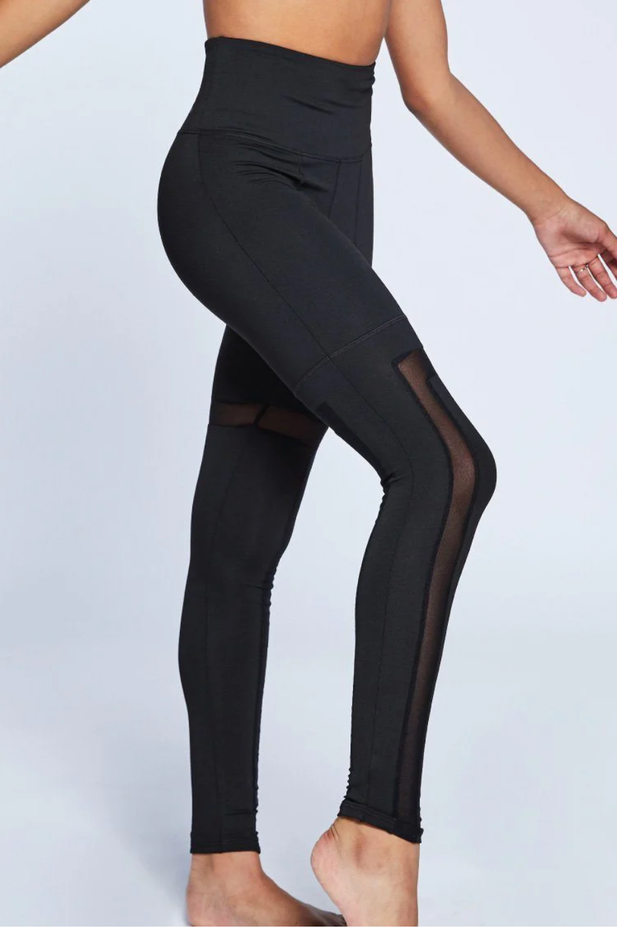 Jo + Jax | Angles Leggings | Black + Mesh