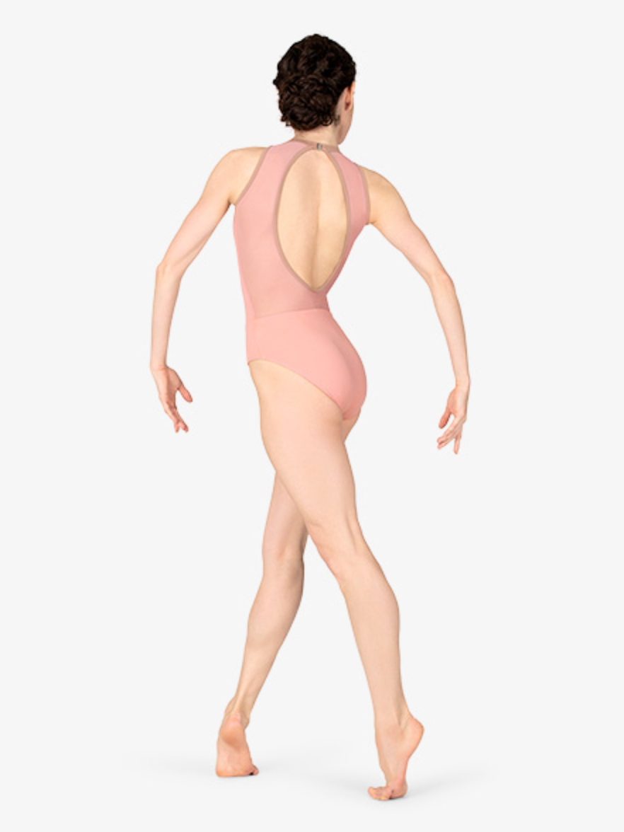 Mariia | Open Back Halter Leotard | Shabby Chic
