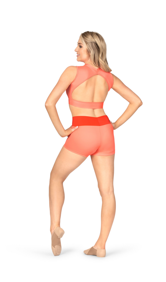 BalTogs | Zip Front Open Back Tank | Rose