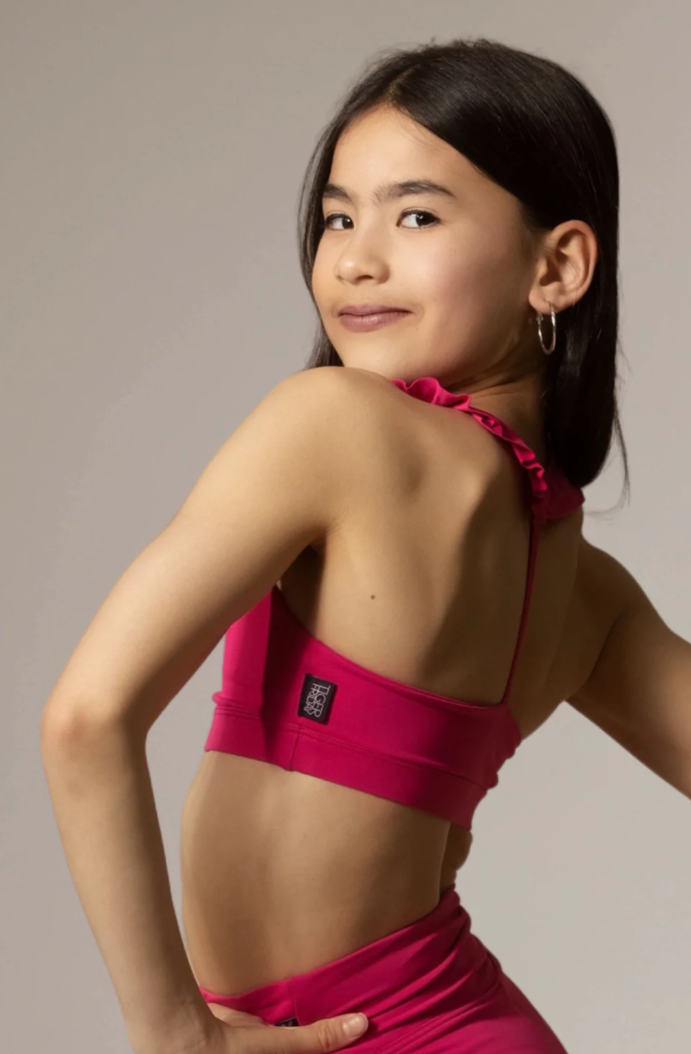 Tiger Friday | Sweetheart Crop Top | Fuchsia