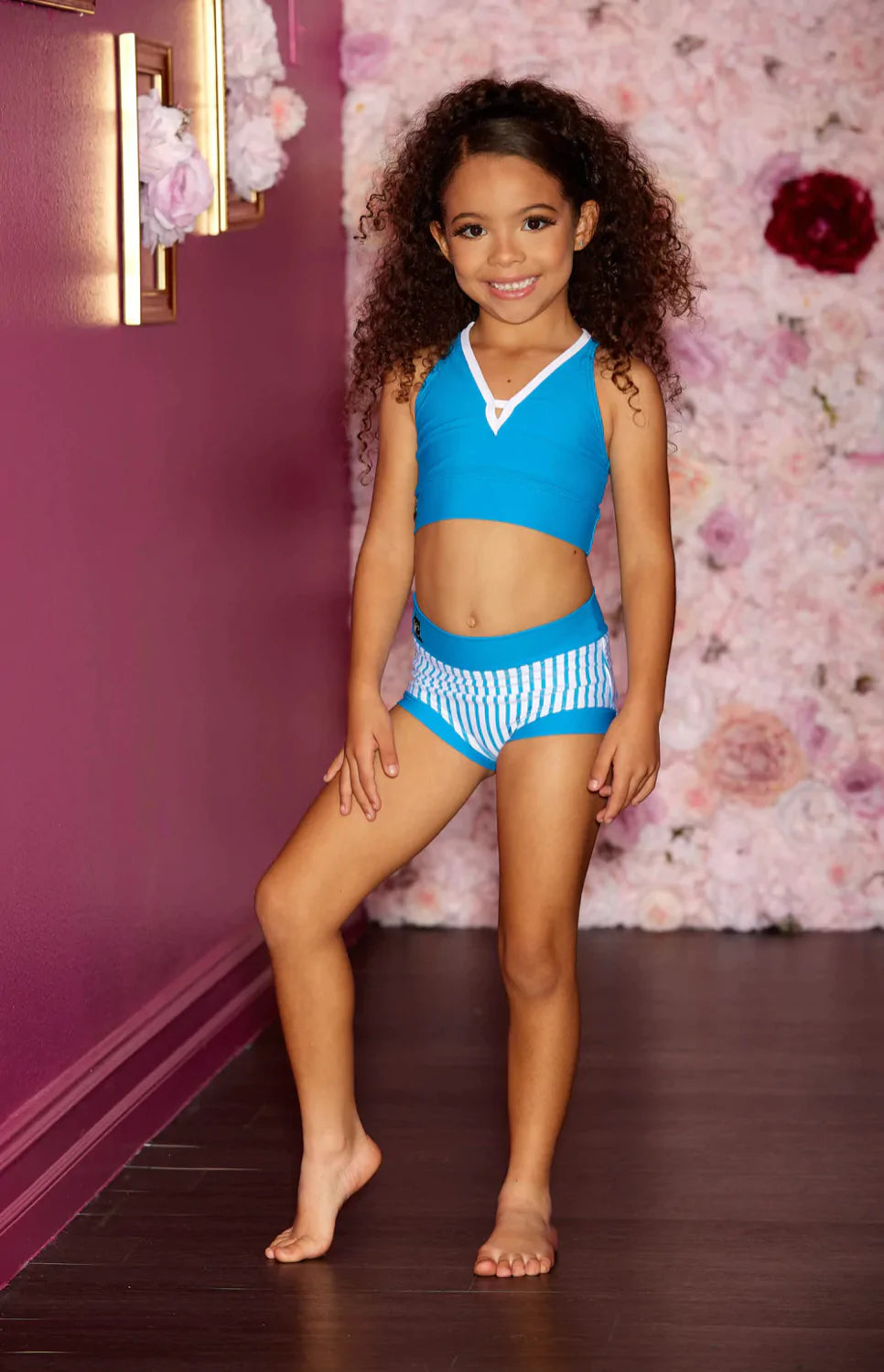 Kandi Kouture | Children's VIP Brief | Electric Blue + White