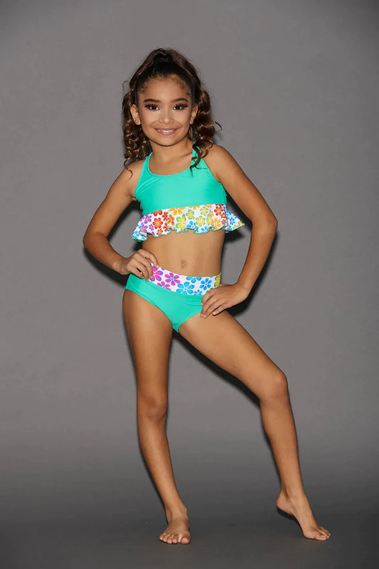 Kandi Kouture | Children's Cutie Brief | Rainbow Flowers