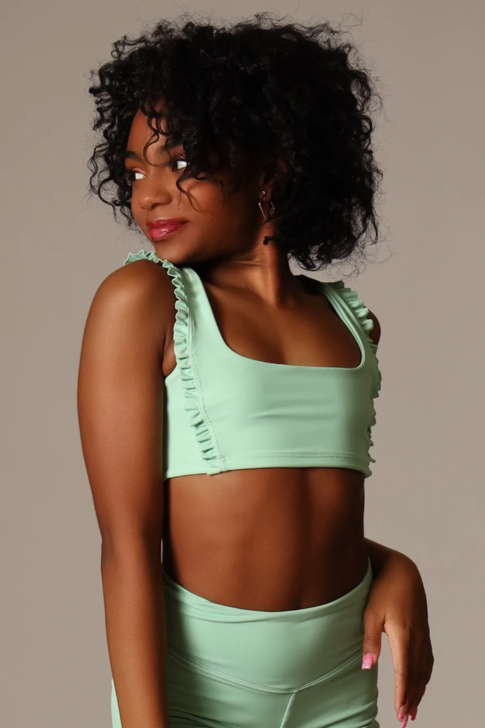 Tiger Friday | Faye Reversible Crop Top | Seafoam