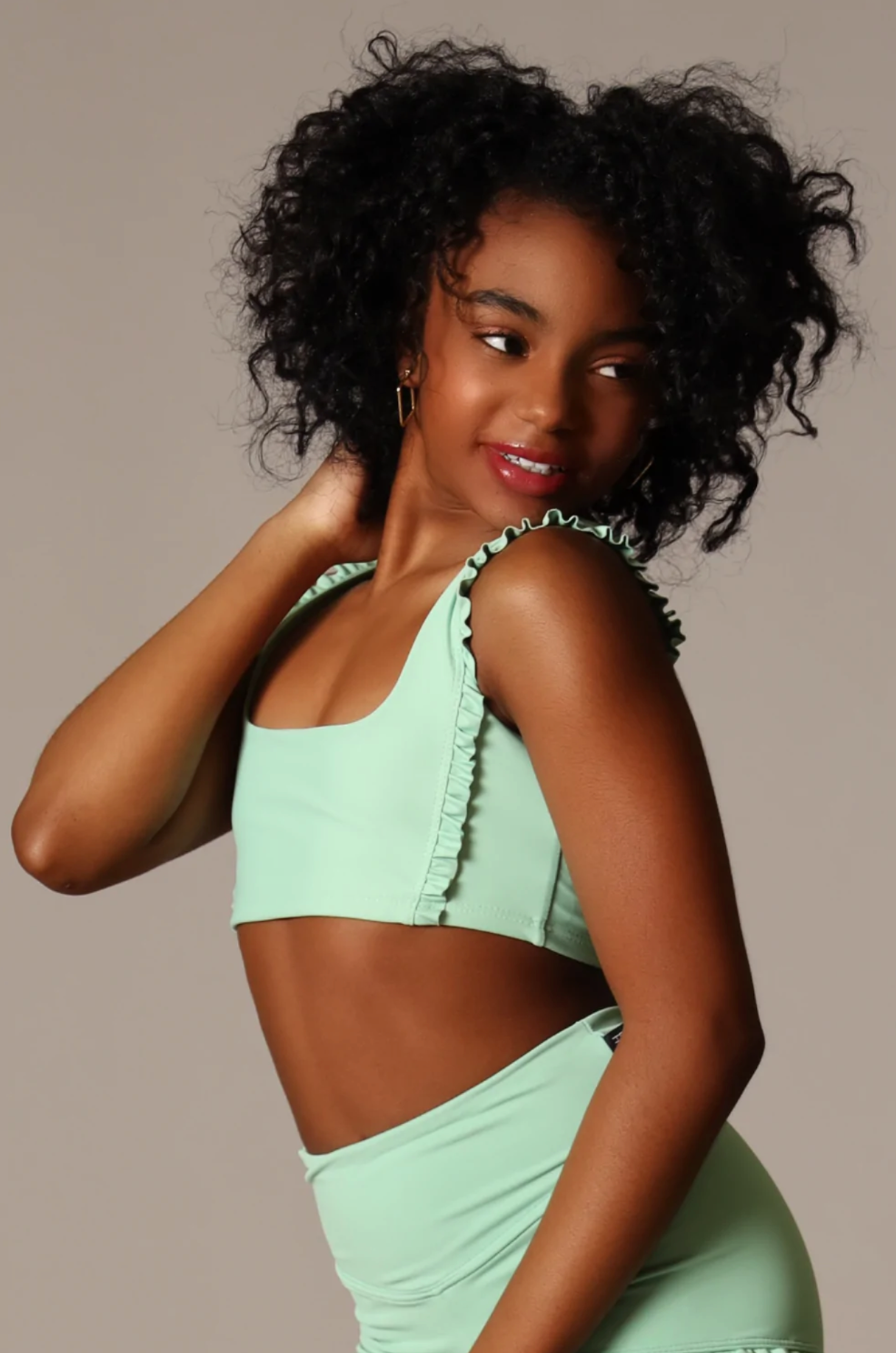 Tiger Friday | Faye Reversible Crop Top | Seafoam