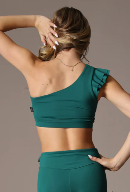 Tiger Friday | Southern Belle Crop Top | Spruce