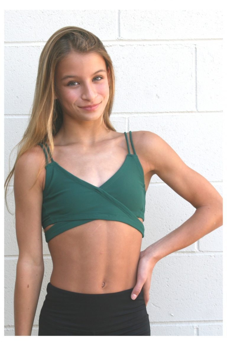 Honeycut | Classic Wrap Top | Evergreen