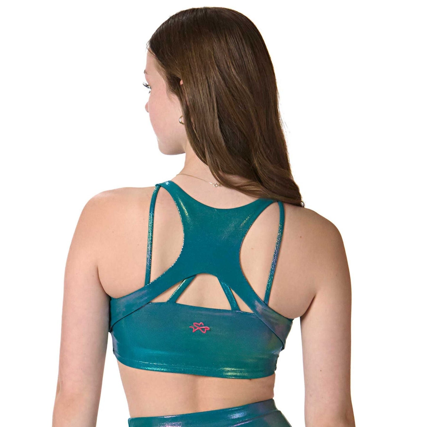 Ignite V-Neck Crop Top - Emerald