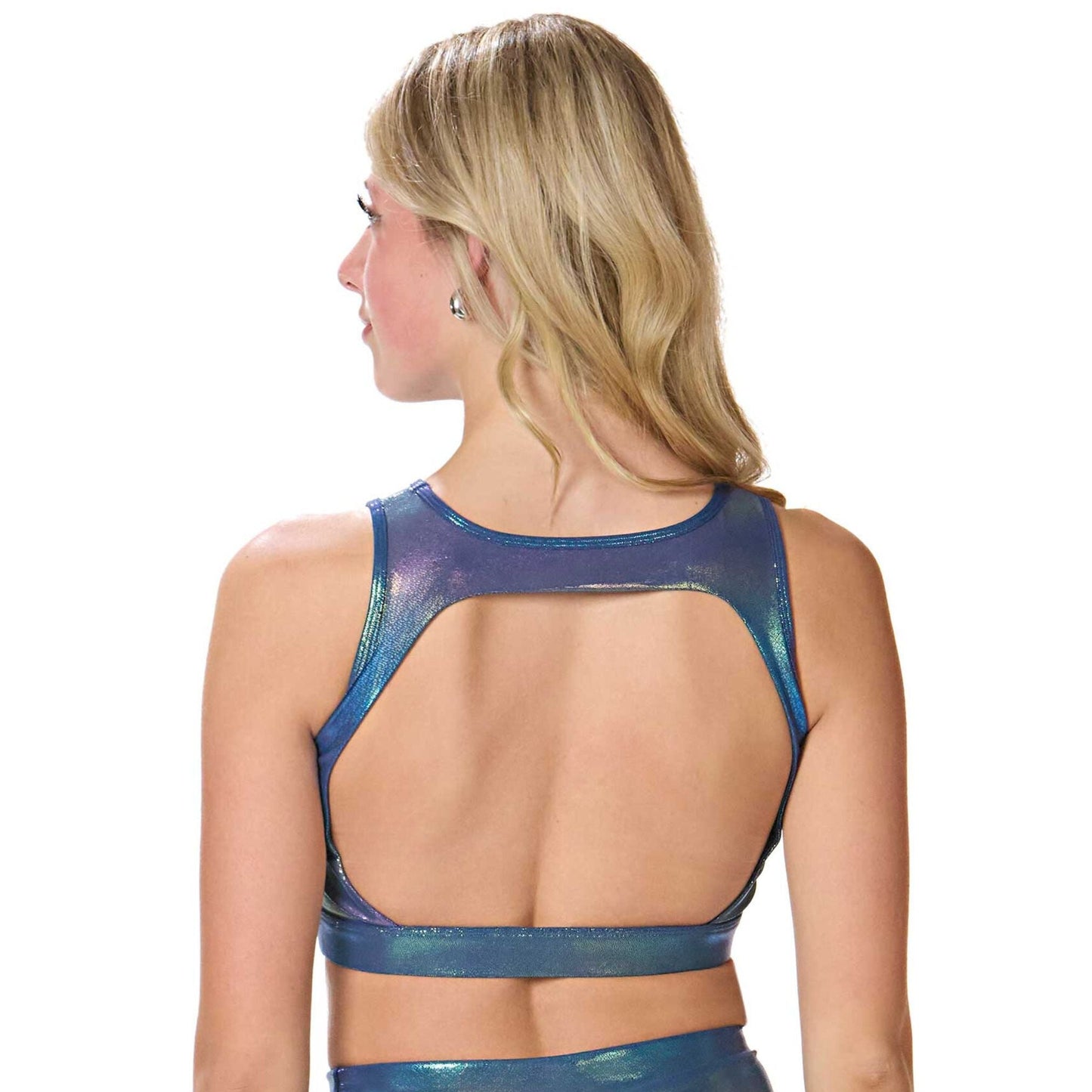 Ignite Cutout Top - Midnight Blue Shimmer