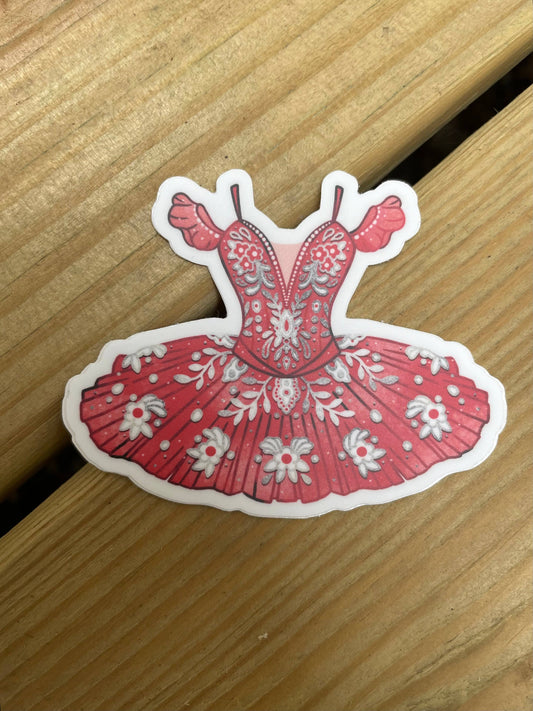Denali & Co | Red Tutu Dance Vinyl Sticker