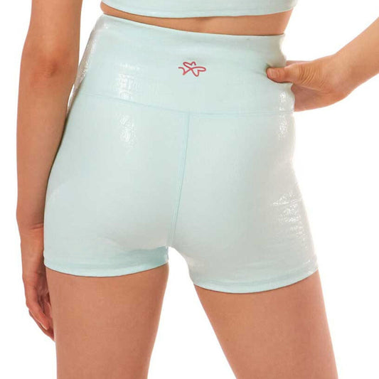 Vitality Compression Shorts - Sky Blue Crocodile