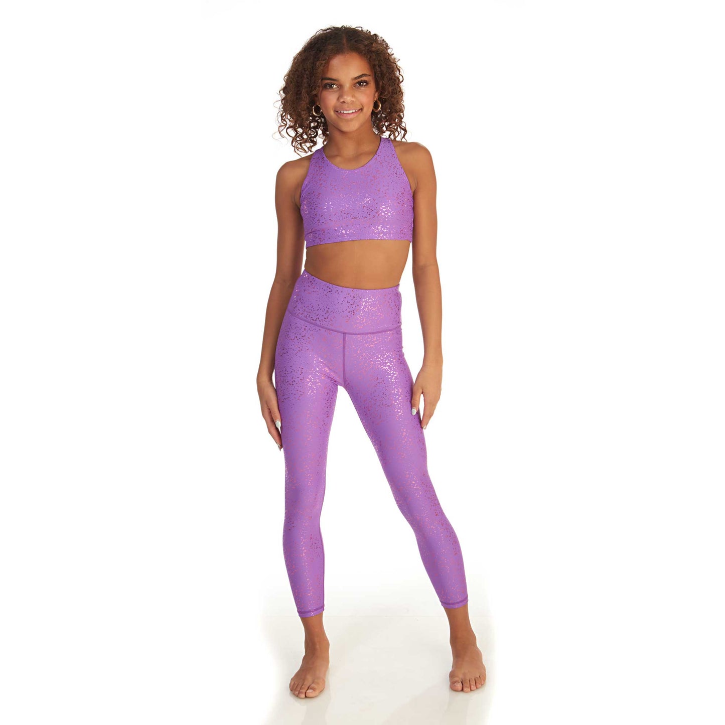 Superstar Leggings - Lavender Sparkle