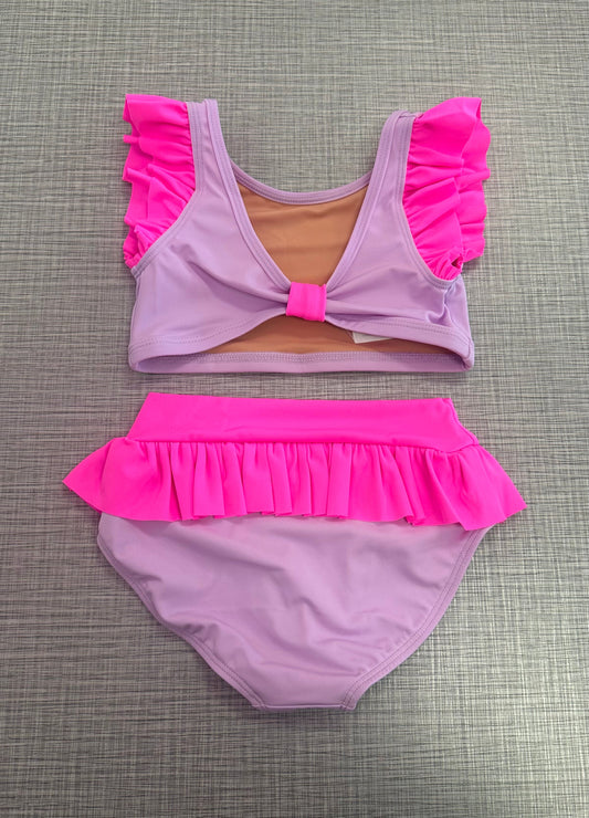 Lilac & Neon Pink Ruffle Set