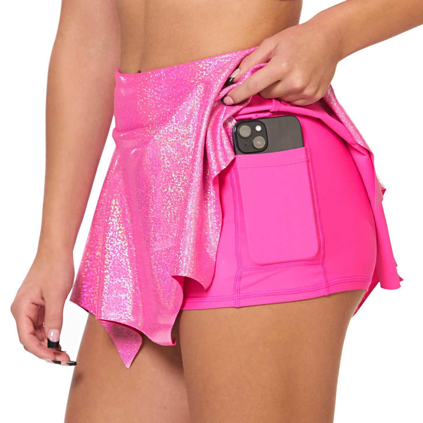 Ignite Pointed Dance Skirt - Pink Sapphire