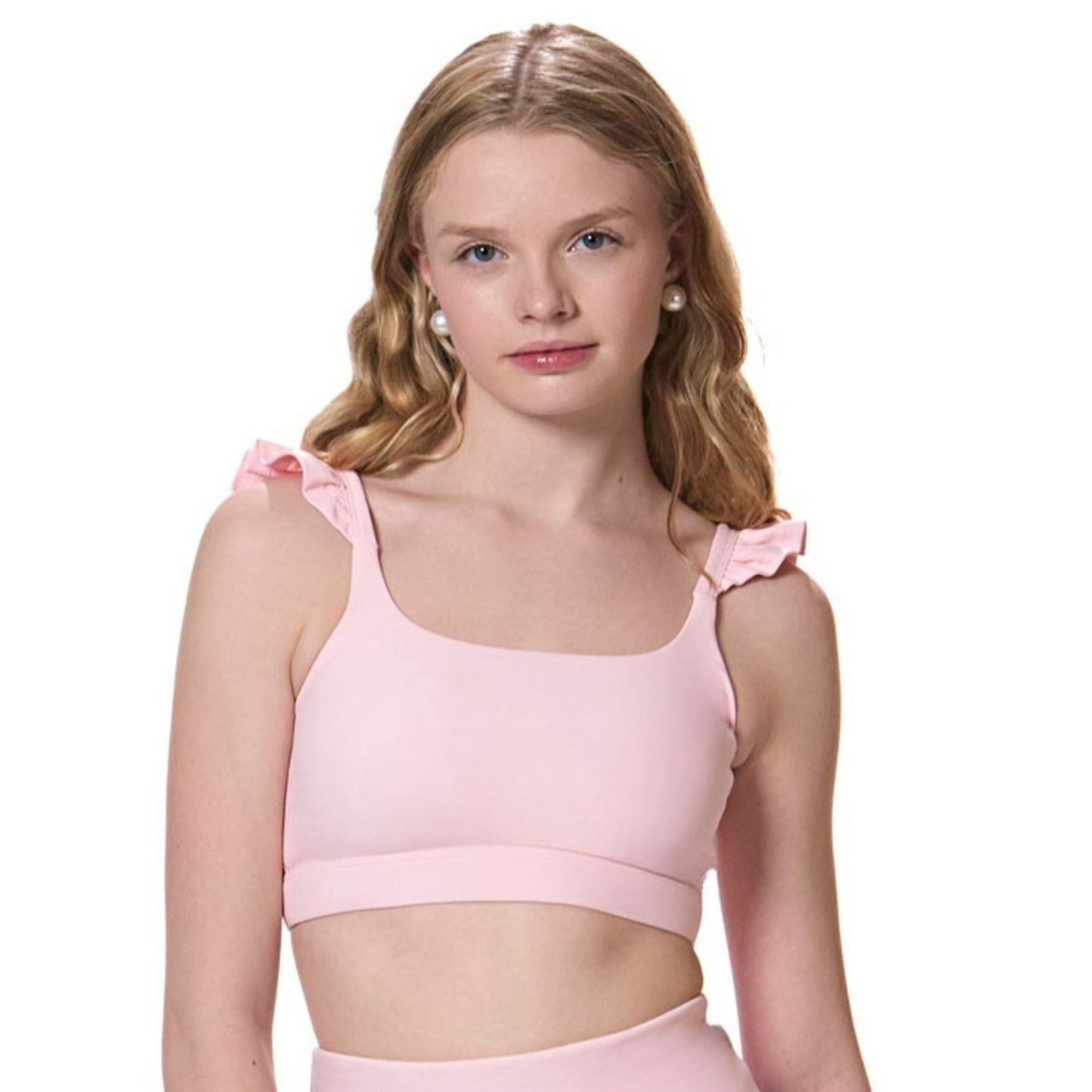 Whimsical Ruffle Top - Blush