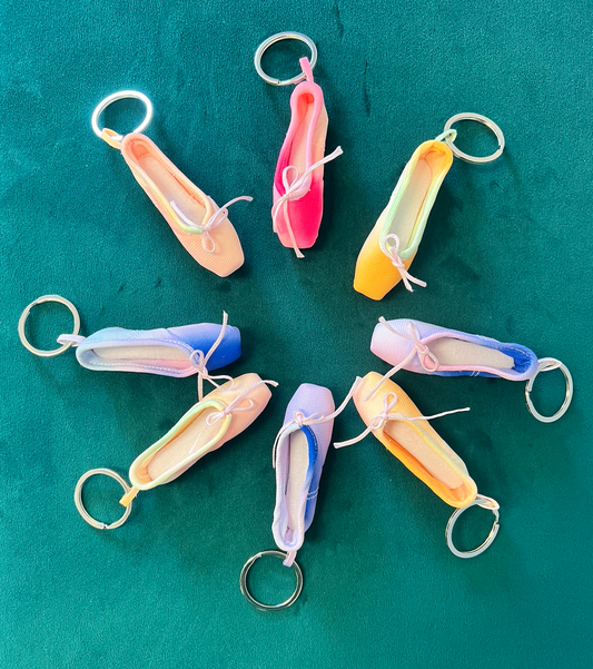 Virtisse | Tie Dye Pointe Shoe Keychain