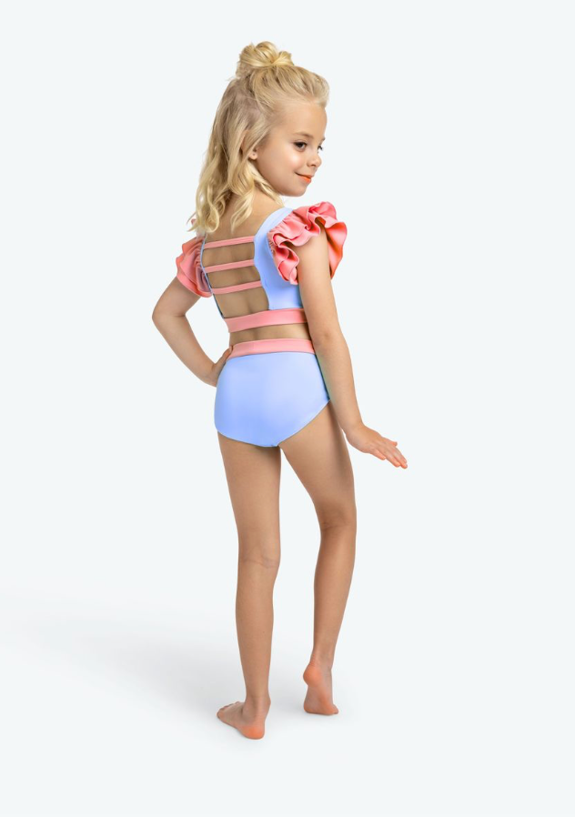 Roxie Dancewear | Lizzie Set | Periwinkle + Coral