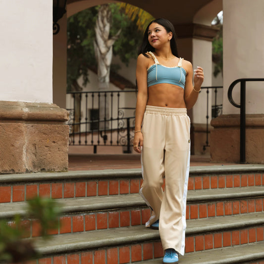 Honeycut | Lily Top | Vintage Blue + Creme