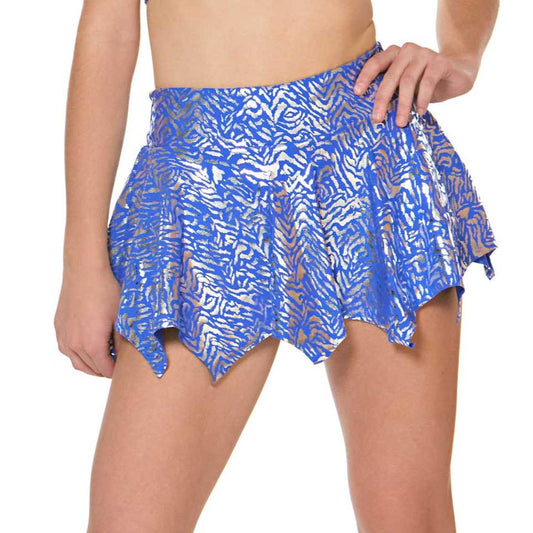 Vitality Pointed Dance Skirt - Blue Zebra