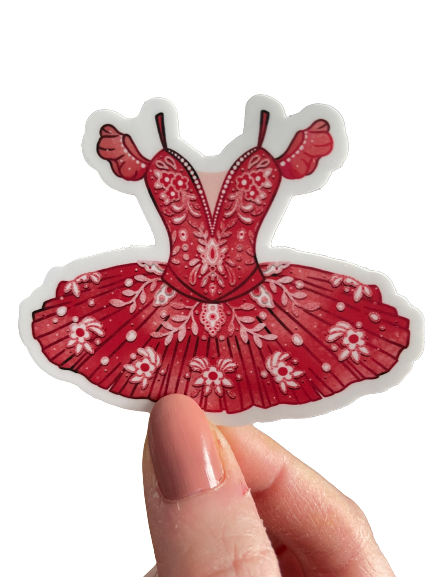 Denali & Co | Red Tutu Dance Vinyl Sticker