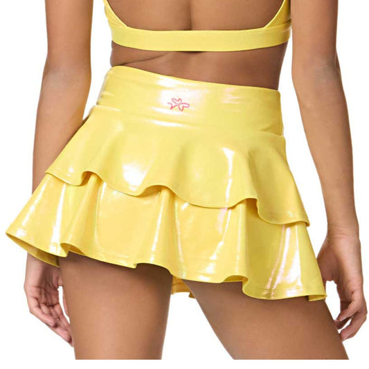 Ignite Ruffle Dance Skirt - Yellow Sapphire