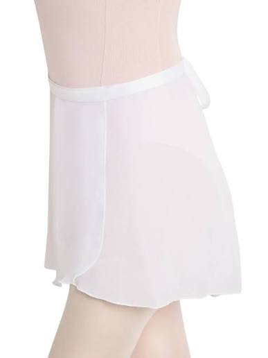 Capezio | Georgette Wrap Skirt | White