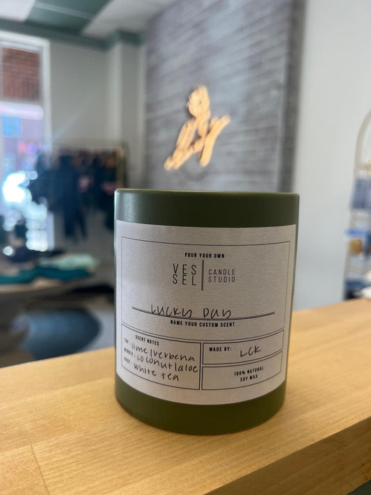 Vessel Candle Studio | Hand Poured Soy Wax Candle | Lucky Day