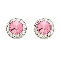 Dasha Designs |  Rhinestone Earrings | 17mm