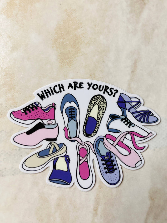 Denali & Co | Which Are Yours Dance Shoes Vinyl Sticker