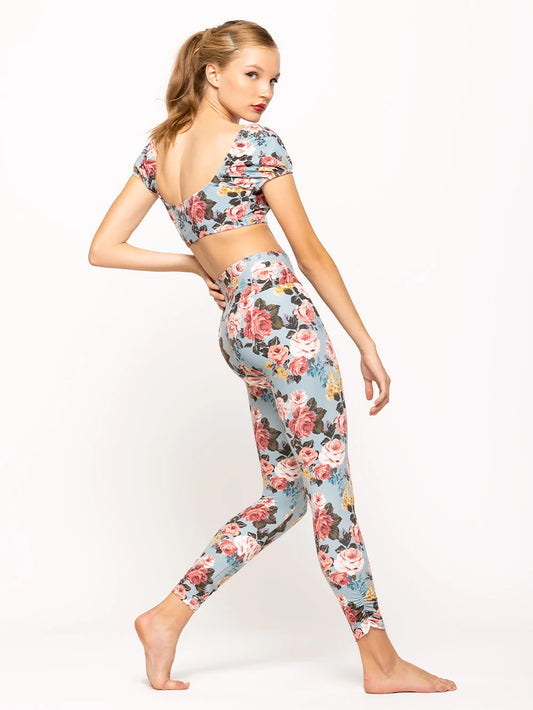 Elevé Dancewear | Xena Crop Top | Rhapsody Misty Blue