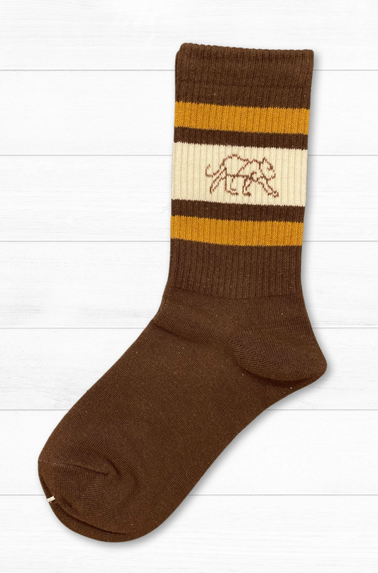 Tiger Friday | Soul to Sole Socks | German Chocolate