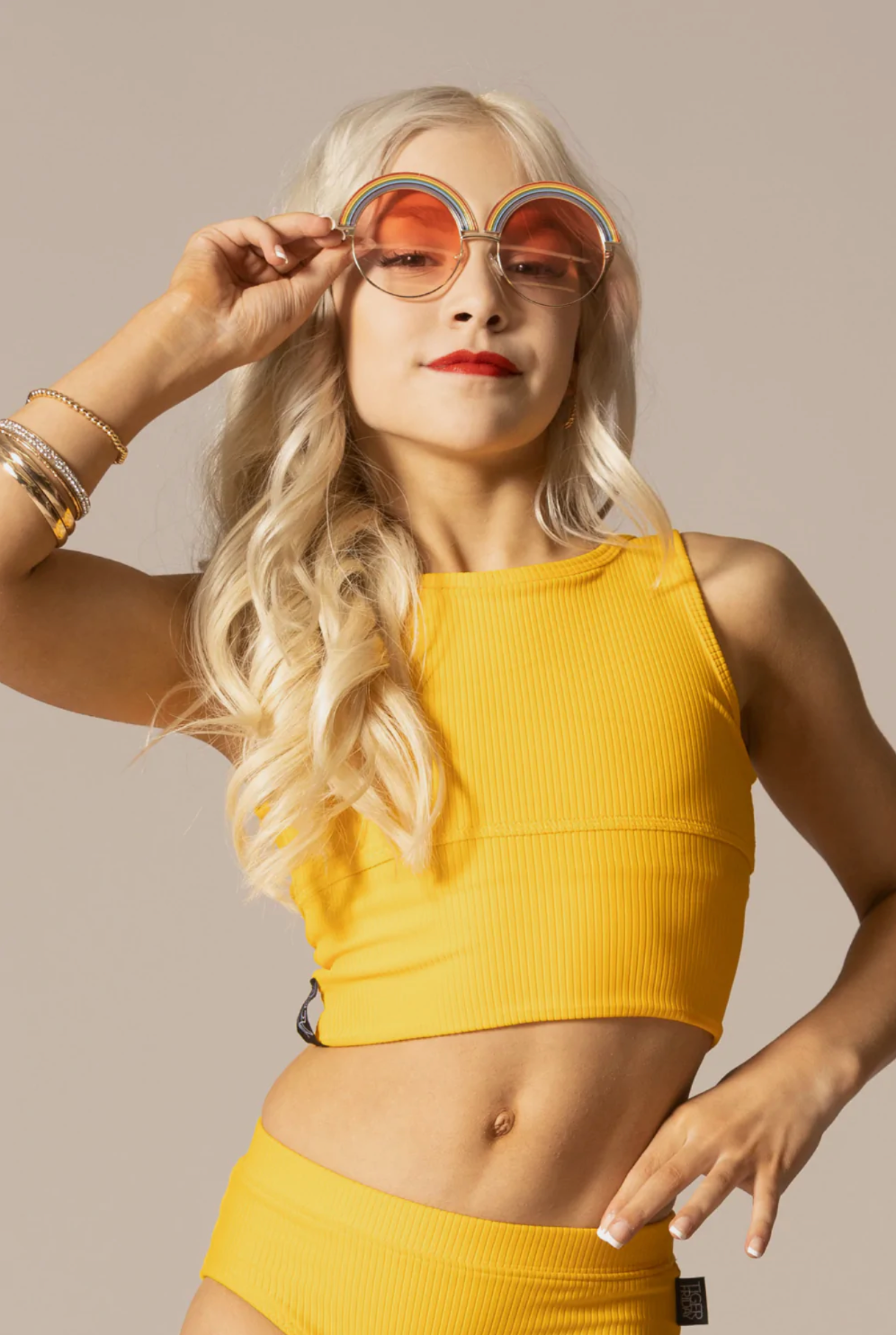 Tiger Friday Quattro Crop Top Sorbet Lucky Dancewear